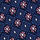 open page with product: Mini Floral Silk Tie - Petrol Blue & Pink