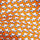 open page with product: Fish Out of Water Motif Silk Pocket Square - Orange