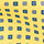 open page with product: Silk Geo Print Pocket Square - Lemon