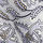 open page with product: Paisley Print Silk Pocket Square - Light Grey
