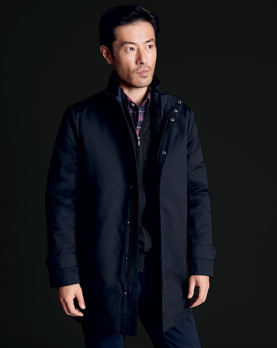 3 in 1 Rain Mac with Detachable Gilet - Navy